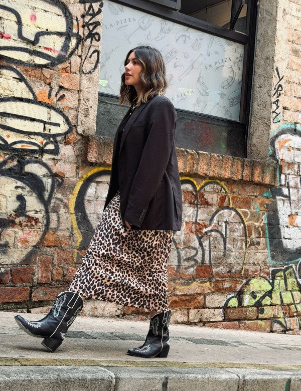 SIRENAE SKIRT LEOPARDO