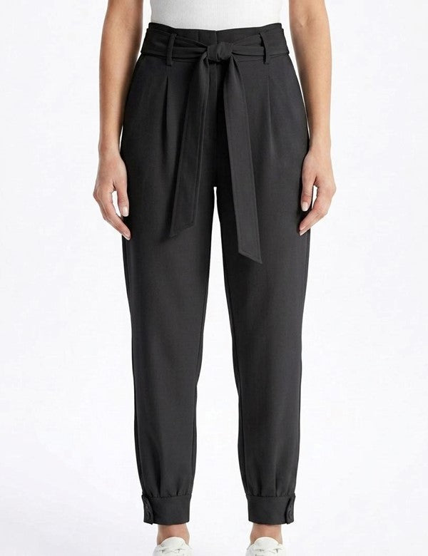 Pantalon Vintage Puño en Bota Negro