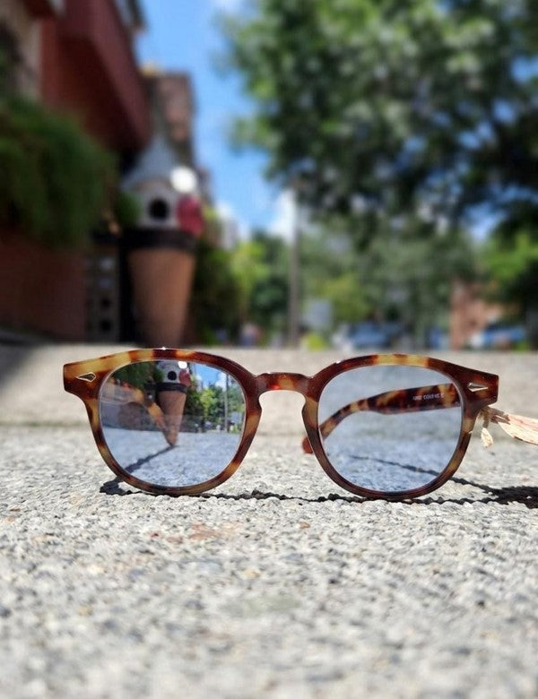 Gafa Redonda  Marco Print  Lente Azul