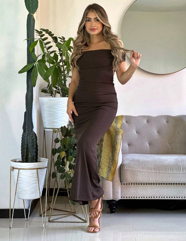 Vestido Merlot Cafe