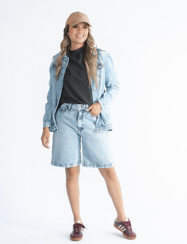 Short Antony Indigo Medio