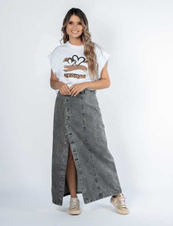 Falda Loa Indigo Gris