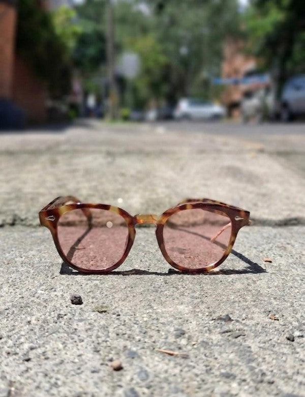 Gafa Redonda Marco Print Lente Rosa