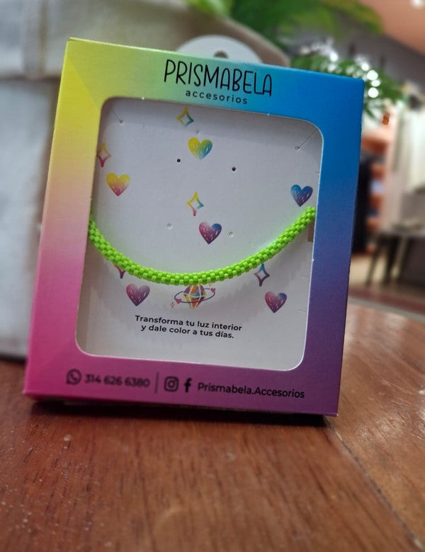 Pulsera redonda miyuki verde