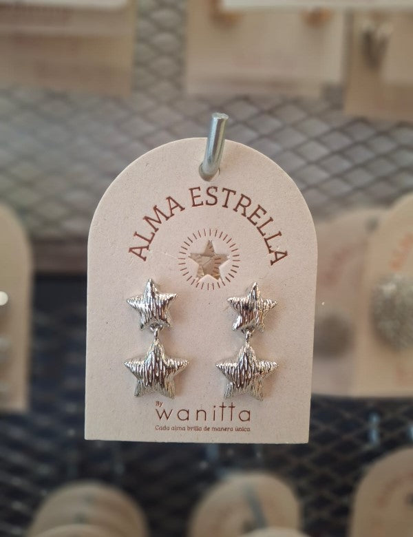 Aretas 2 Estrellitas Plateadas