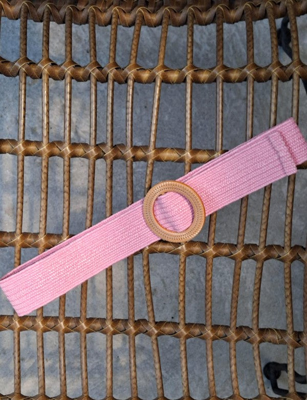 Cinturón Yute Rosa