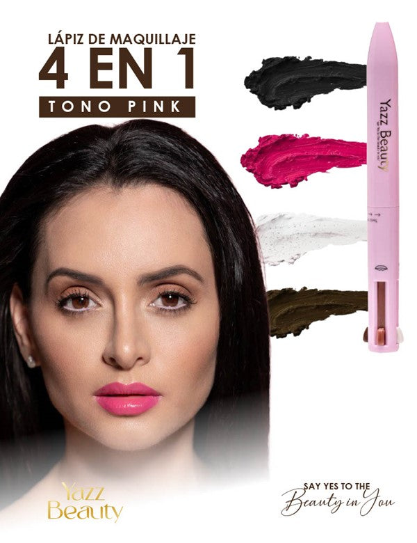 Lapiz 4 En 1 Pink Rosa