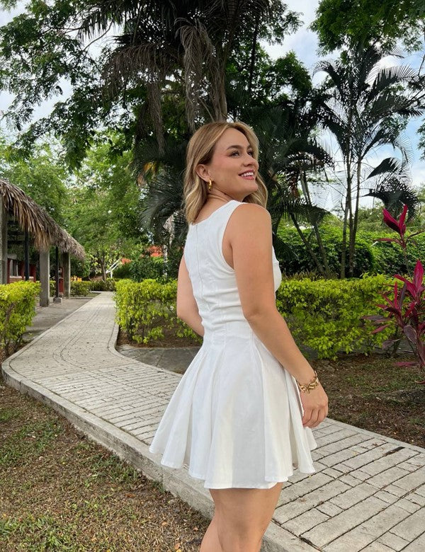 Vestido  Leonor  Blanco