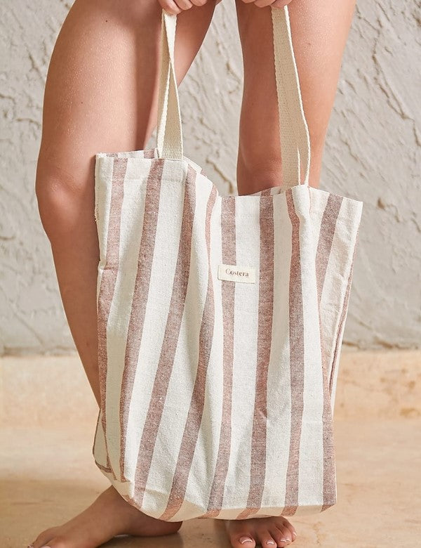 Bolso Fuerza Rayas Terracota