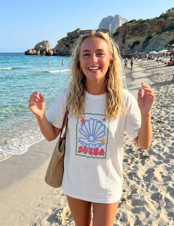 Camisa Estampado Ibiza Blanca