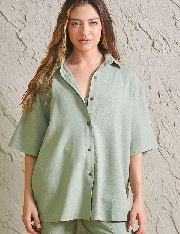 Camisón Orilla  verde oliva