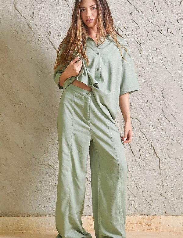 Pantalón Orilla verde oliva