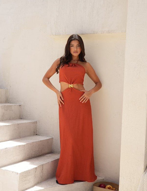 Vestido Sally Terracota