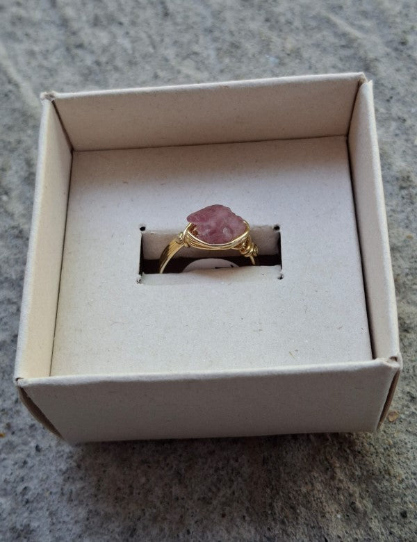 Anillo Turmalina Rosa