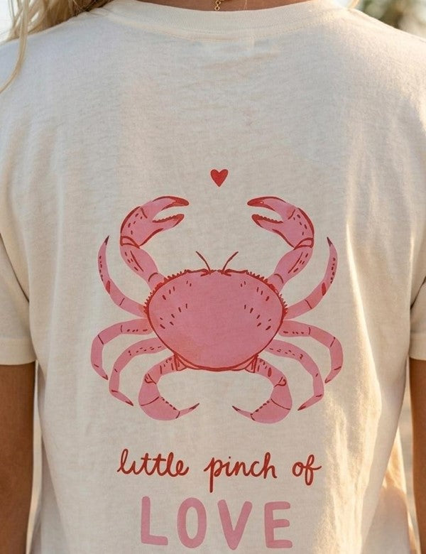 Camisa Cangrejo Rosado Blanca