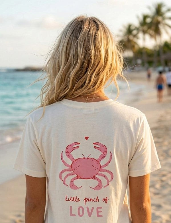Camisa Cangrejo Rosado Blanca