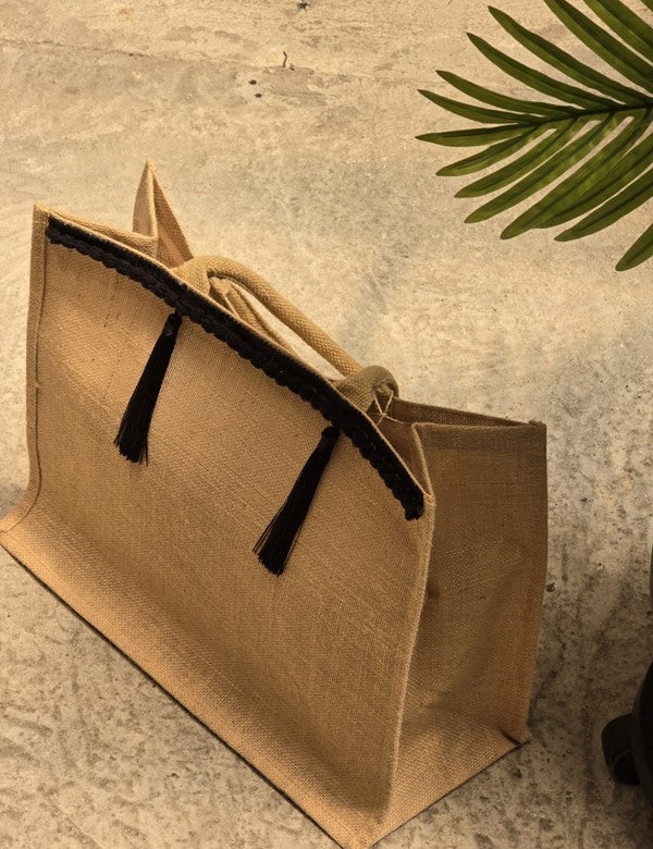 Bolso Beige con Negro