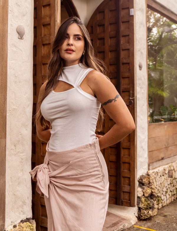 Pantalon Lino +Yute Humo
