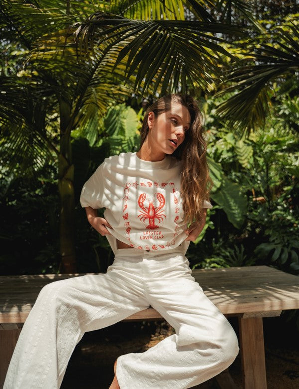 Camiseta Langosta Blanco