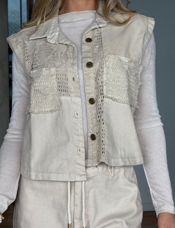 CHALECO BEIGE