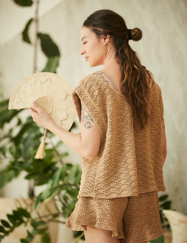 Camisa Niebla Cafe
