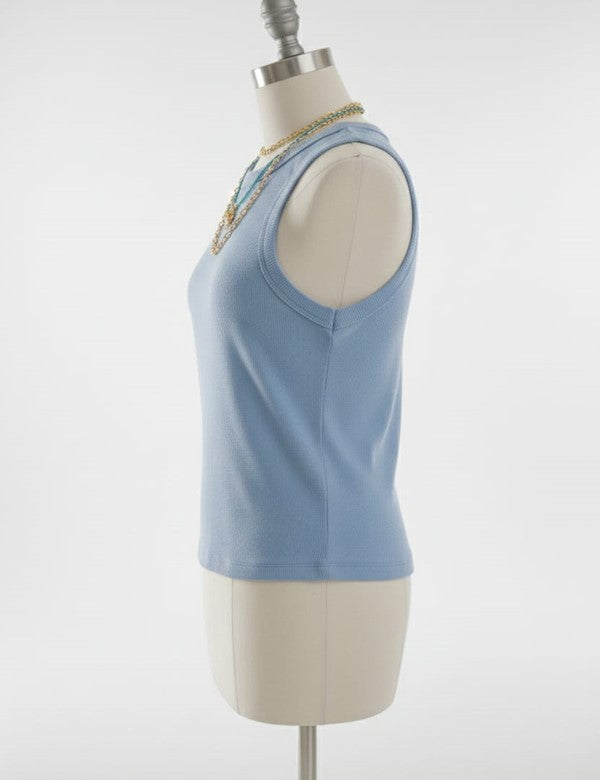 Basic Tank Top Azul