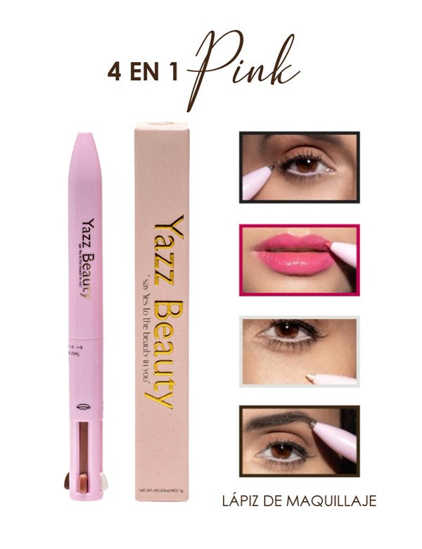 Lapiz 4 En 1 Pink Rosa