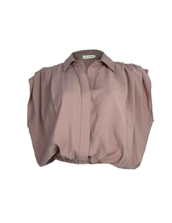 Blusa de Escote  En V Behla Palo de Rosa