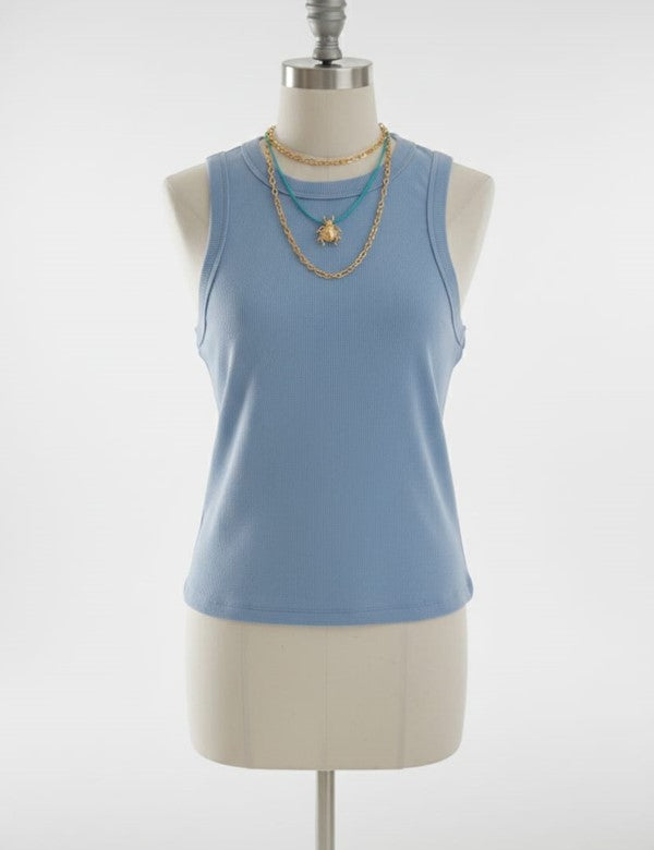 Basic Tank Top Azul