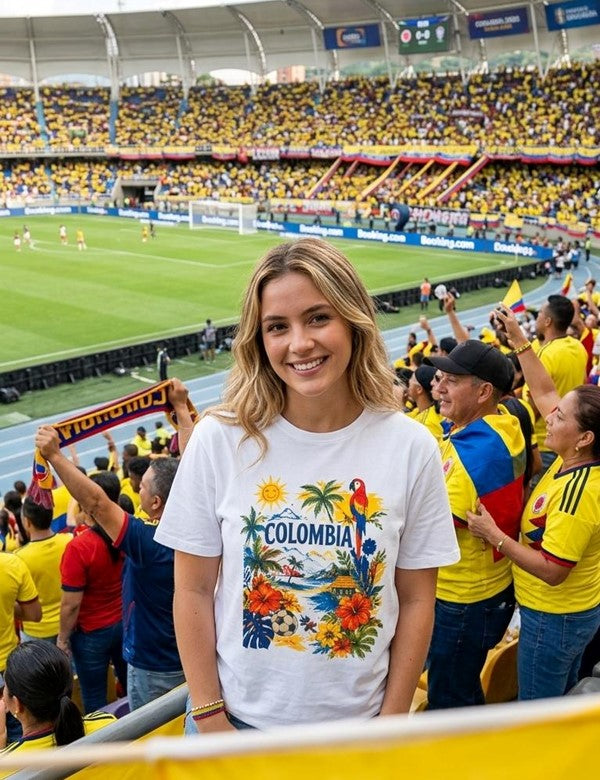 Camisa Colombia Numero 10 Multicolor