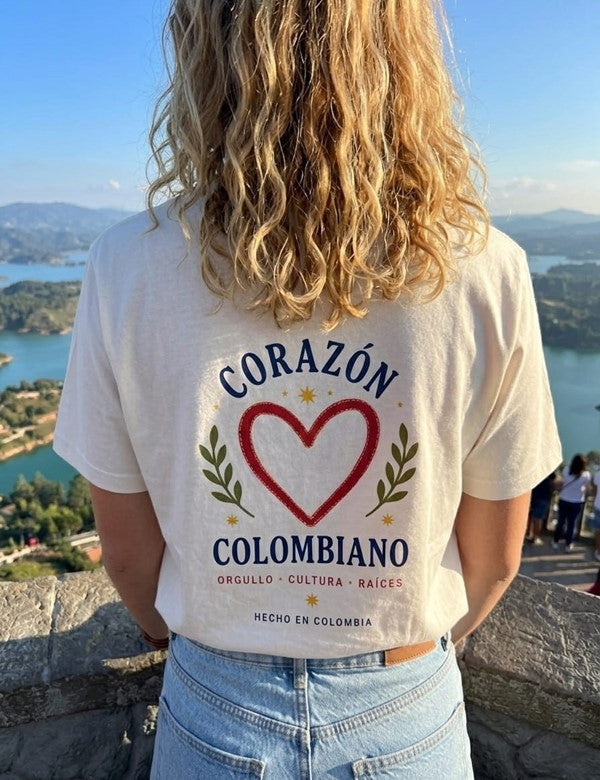 Camisa Corazon Colombiano Rojo
