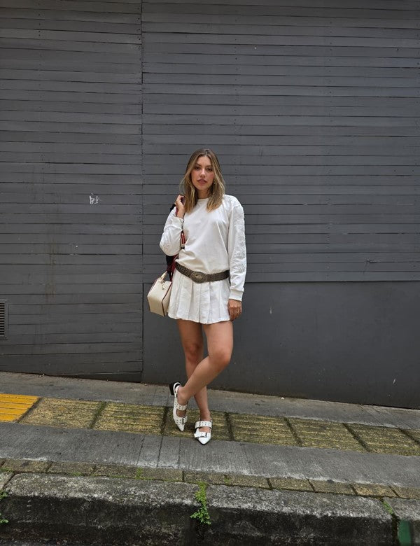 Buzo Montreal Aplique Blanco