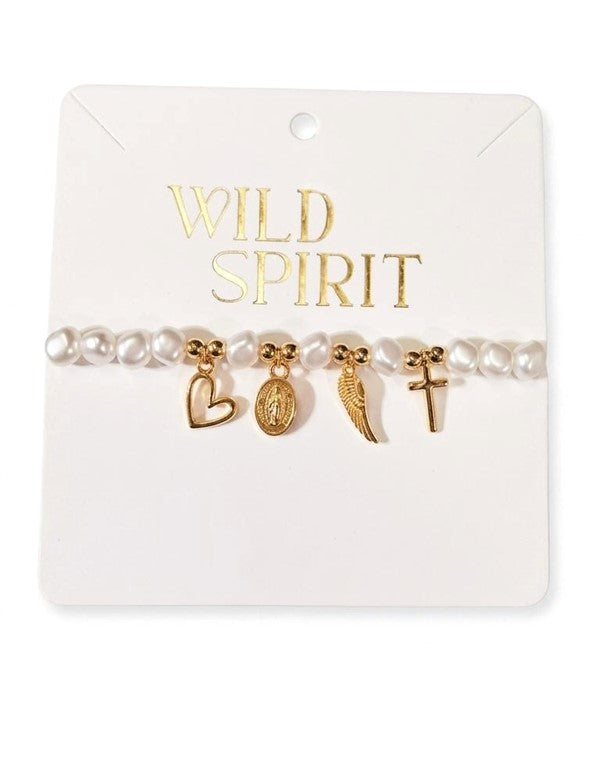 Pulsera Religiosa Perlas