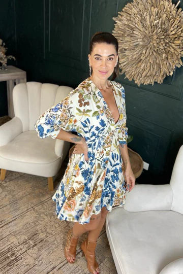 Vestido Corto Theresa Beige