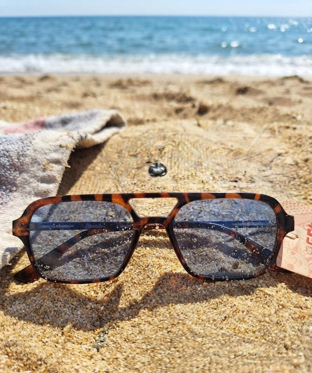 Gafa Aviador Mediana Marco print  Lente Azul
