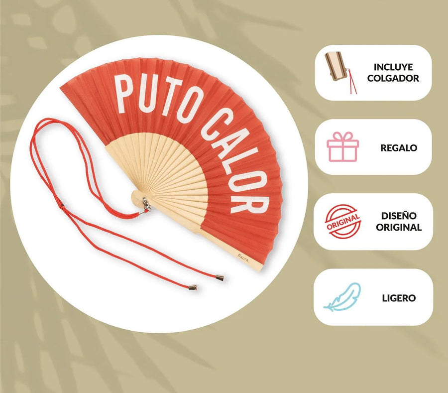 Abanico Puto Calor Rojo