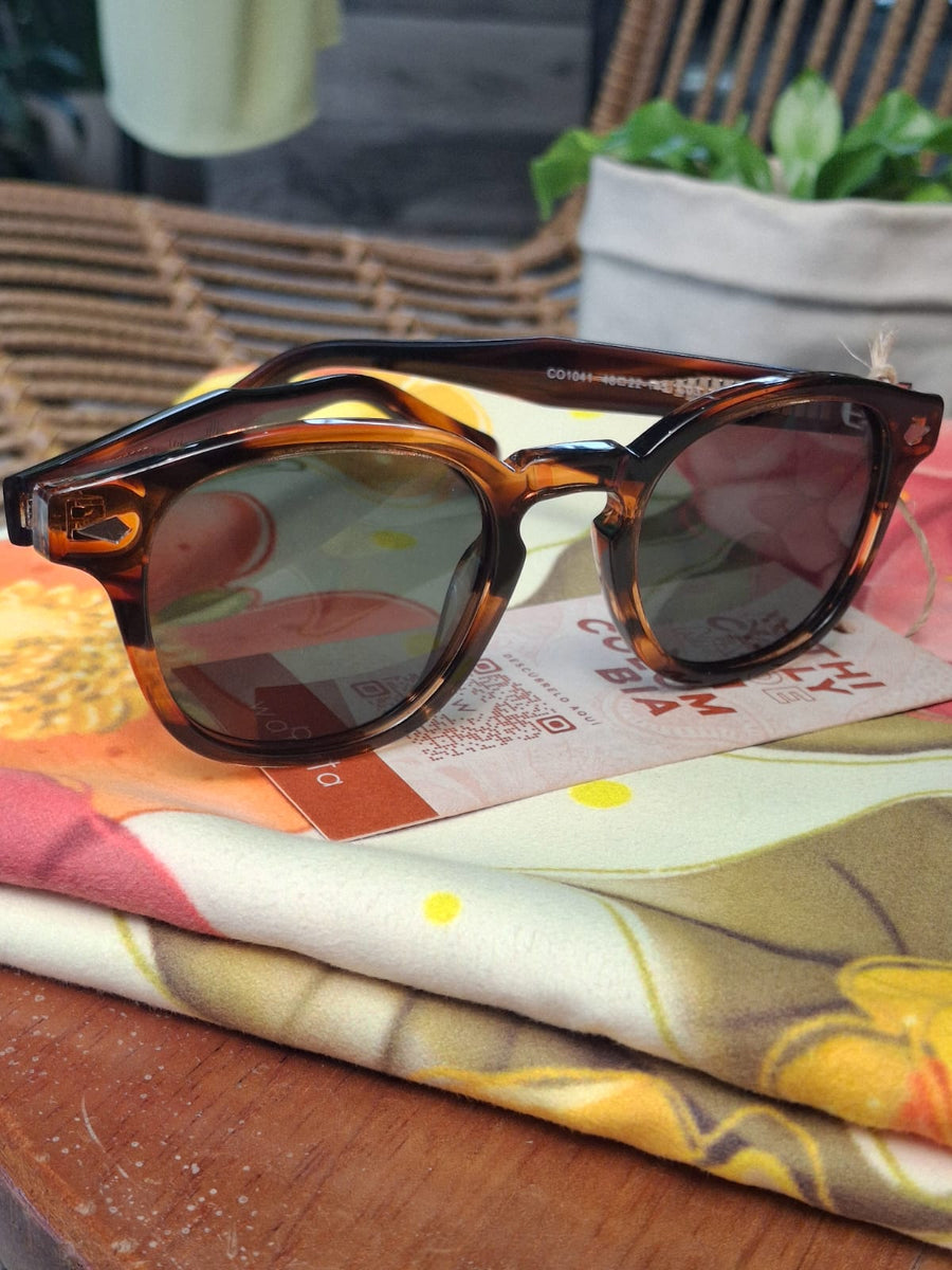 Gafa Redonda Marco Print  Lente Negro