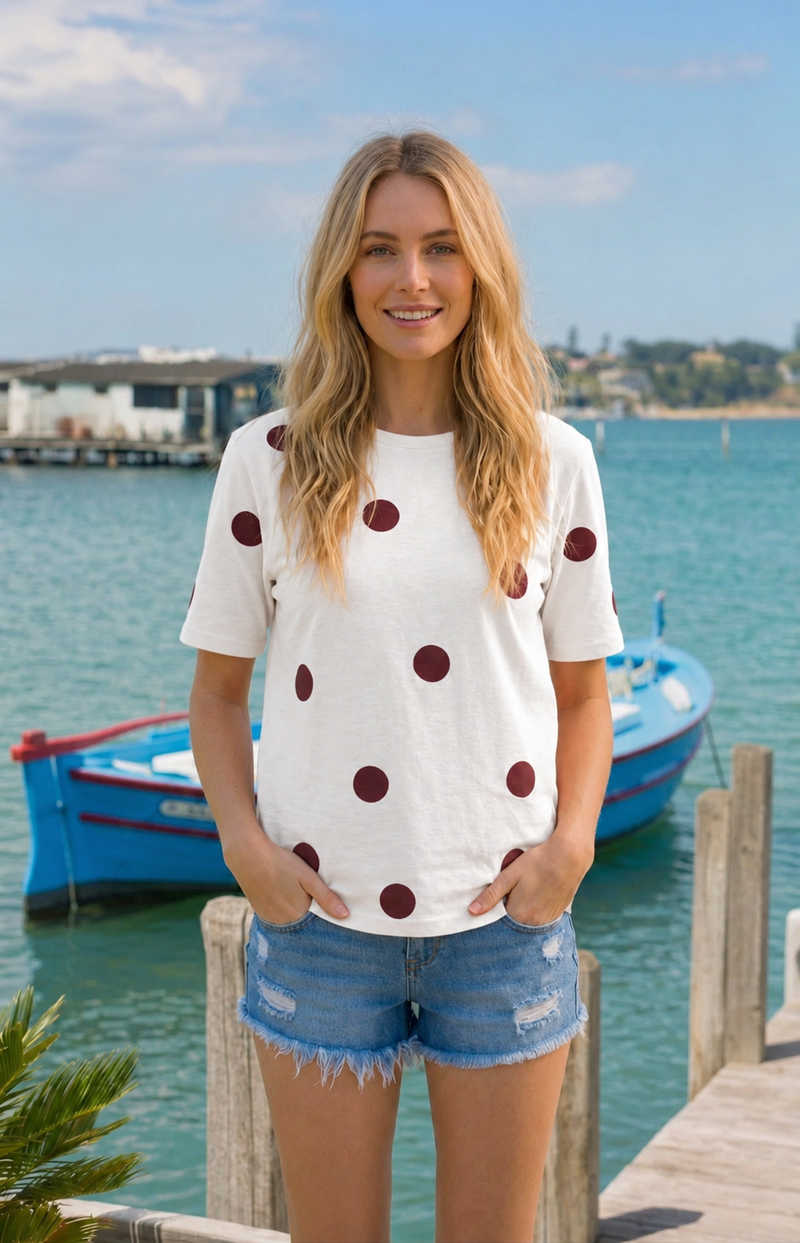 POLKA DOTS WHITE