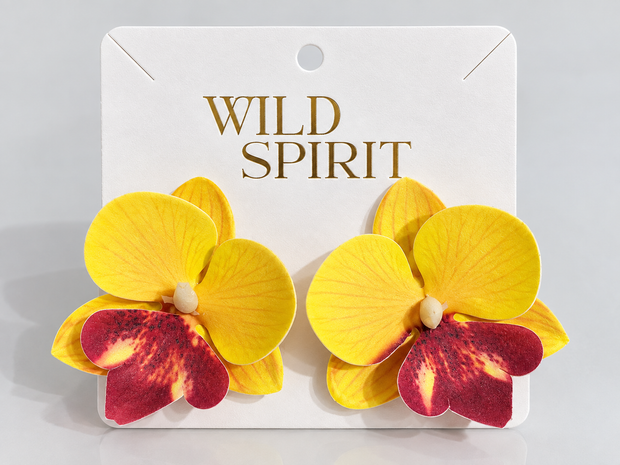 Aretes Orquidea Pequeño