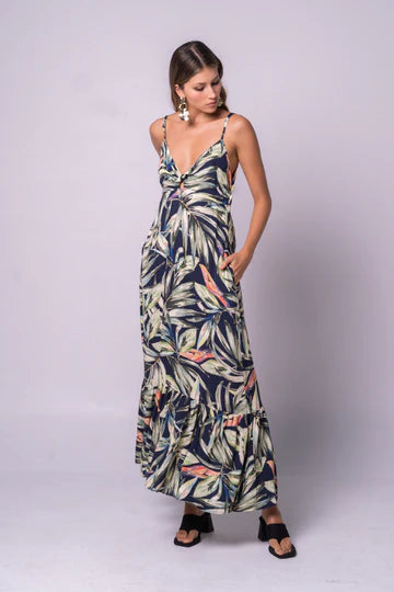 Vestido Zoey de Tiras Azul